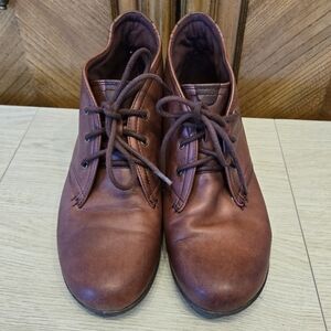 Rockport Aria Wine Leather Ankle Booties - Cobb Hill Collection